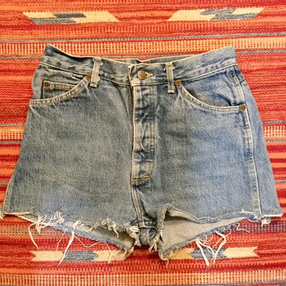 🌵🍹Vintage High Waisted Jean Shorts Cut Offs🍹🌵